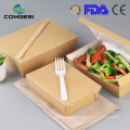 Eco-friendly disposable Custom fast food packaging easy to go for salad chicken pizza snacks